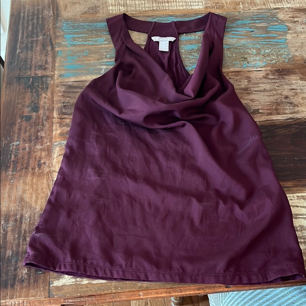 Banana Republic maroon Cut Out Tank Top
